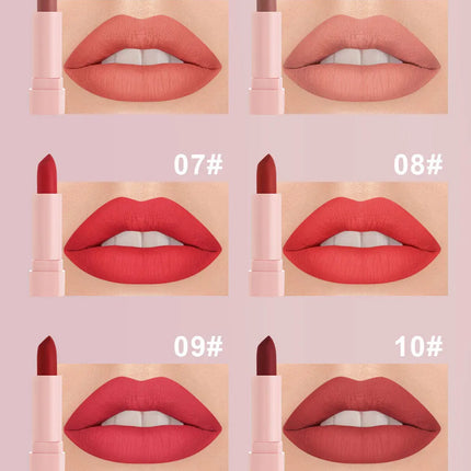 10 PCS Matte Lipstick Kit lip gloss Korean cosmetics LIp gloss Long Lasting Makeup for women Lip pencil cheap make up Beauty