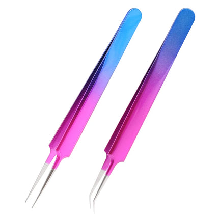 High Quality Eyelash Tweezers Ultra Fine Tip Improved for 3D 6D Lashes Extensions Tweezer Eyelash Pincette Professional Russian