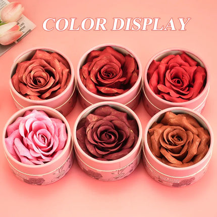 Rare Beauty 3D Petal Rose Blush Shimmer Makeup Highlighter with Real Rose Flower Gift Rubor Forma Rosa long lasting For Women