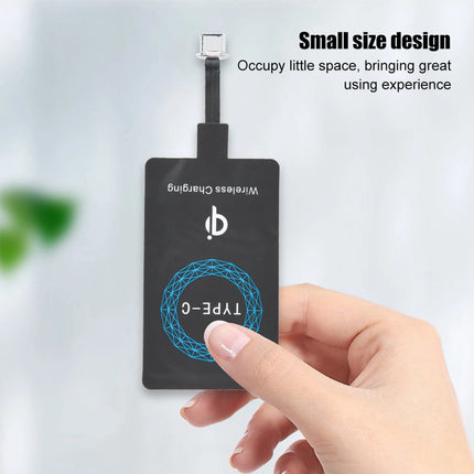 2PCS Type-C Wireless Adapter Portable Charging Receiver Wireless Receiver for Type-C Phones Wireless Charging Module