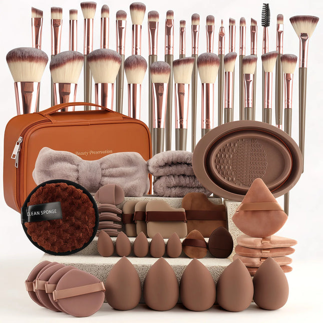 67-Piece Makeup Brush Set Travel Size Beauty Tools Kit Large Combination for Easy Carry And Application