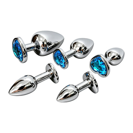 Adult metal anal plugs, suitable for men and women, wear anal plugs when going out, sex products anal expansion props.