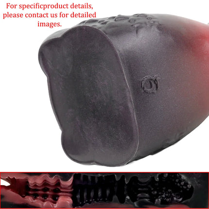 GEEBA Realistic Wolf Male Masturbator Sex Toy for Men Deep Throat Pocket Pussy Fantasy Beast Stroker Soft Silicone Adult Onahole