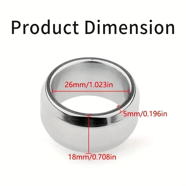 Stainless Steel Penis Ring Thick Metal Cock Ring Delay Lock Rings Sex Toys for Man