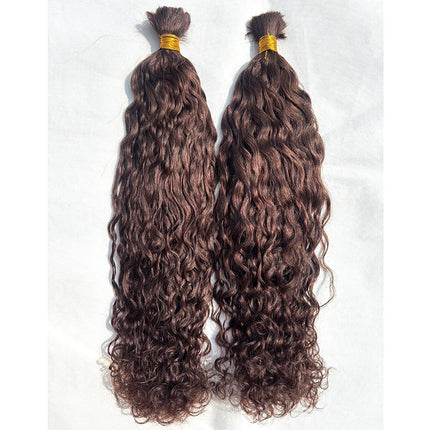 Bulk Hair For Braiding Human Hair Loose Wave Braids Hair Double Drawn Full End Bulk Human Hair Extensions 1/2/3Bundles No Weft
