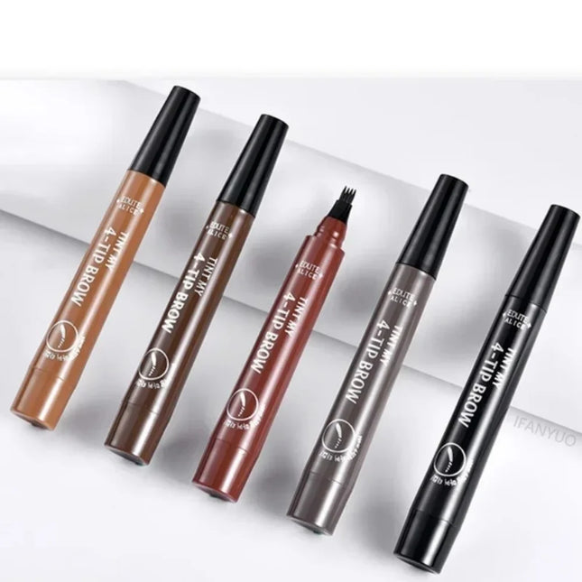 Liquid Eyebrow Pencil Eyebrow Pen Waterproof Fork Tip Eyebrow Tattoo Pencil Long-Lasting Professional Fine Liquid Eyebrow Pencil