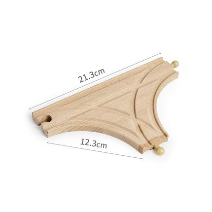 Wooden Track Accessories Beech Wood Railway Train Track Bridge Connector Toys Fit Thomas Wooden Train For Children Birthday Gift