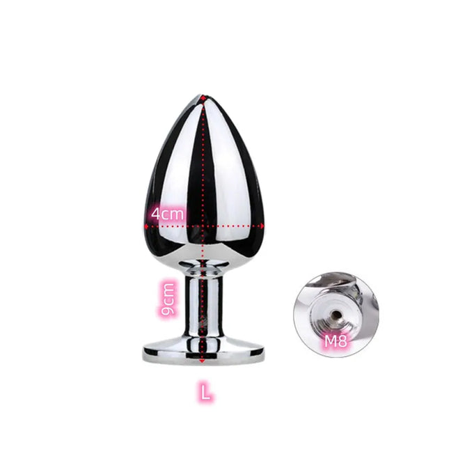 Exotic Anal Sex Toys with 30cm-100cm Separable Fox Tail Metal Butt Plug for Women BDSM Anue Bondage Flirting Sexy Shop