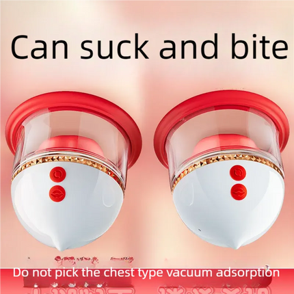 Breast Massage Vibrator with Suction Head Tongue Clitoris Stimulator AV Breast Corrector Female Self Pleasure Toy