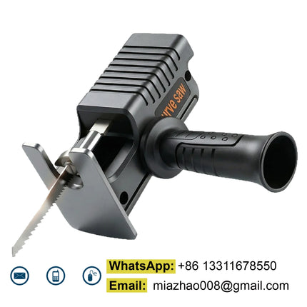 Electric Drill to Chainsaw Converter Kit Portable Saw Attachment for Wood Metal Plastic Cutting Power Tool Adapter