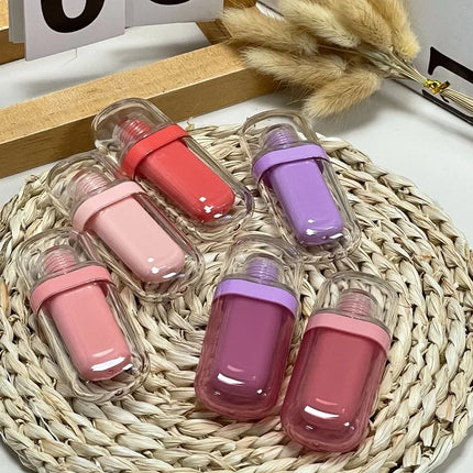 10/30/50pcs Empty 3ml Cute Multi-color Oval Ice Cream Lip Gloss Tubes Empty Liquid Lipstick/Lip Oil Bottle Cosmetic Container