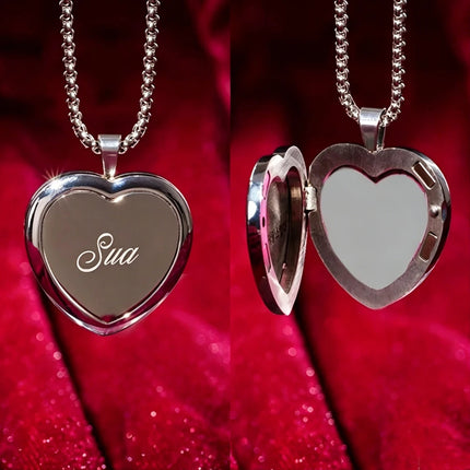 Anime Alien Stage Ivan Till Sua Mizi Hyuna Luka Cosplay Necklace Metal Choker Heart Pendant Chain Hip Hop Jewelry Accessories
