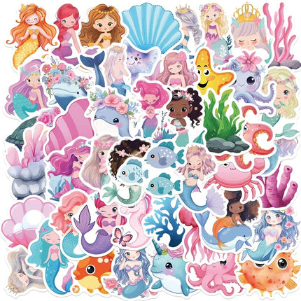 10/30/50PCS Cute Starry Sky Cat PVC Sticker Aesthetic Stationery Decoration Scrapbooking School Supplies