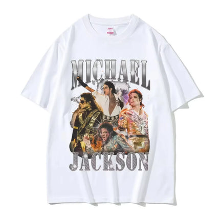 Classic Vintage Michael Jackson Graphic T-shirt Men Women Clothing Fashion Retro Gothic Rock Tshirts Male Punk Oversized T Shirt