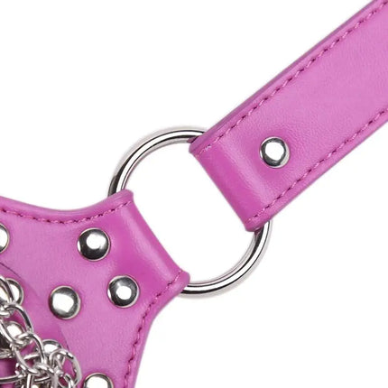 Adult Oral Sex Toys Exotic Bondage Gear Slave Gag Ring with Open Mouth Ball Gag for Couples Sexual Experimentation And Role Play