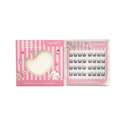 Natural Look Self Adhesive Eyelashes Clusters No Glue Needed Individual Lashes Reusable Soft Lash Extensions For Beginners Easy