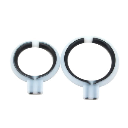 Bi-Polar E-Stim Silicone Cock Rings Electrosex Gear TENS UNIT Men Electro Sex Toys