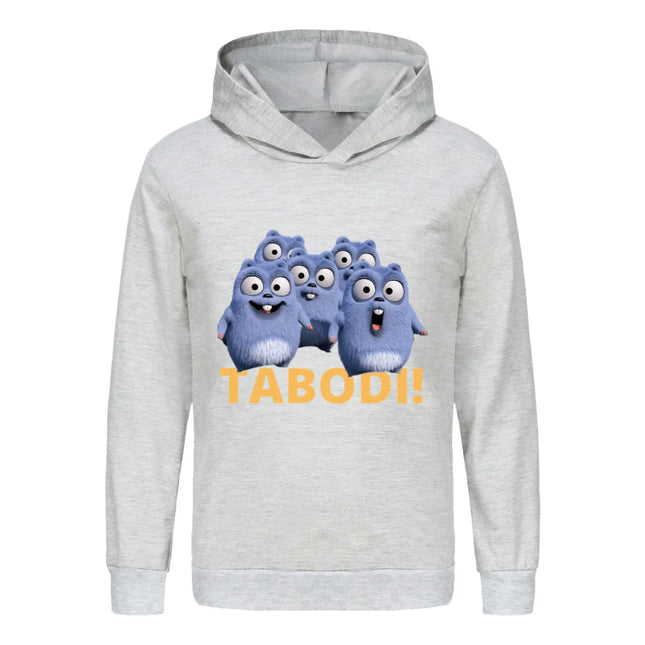 Funny Cartoon Grizzly Bear Clothes Kids Grizzy and The Lemmings Hoodie Boys Graphic Sweatshirt Baby Girls Pullover Hooded Jumper