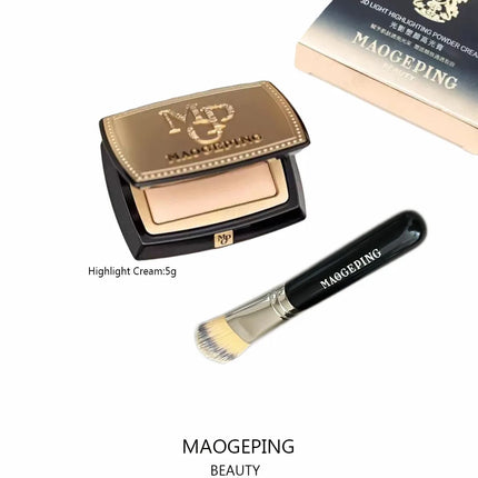 Maogeping Face Highlight Cream Light and Shadow Sculpting Highlight Powder Cream Contouring Makeup Cosmetics