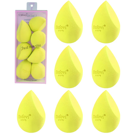 7-Pack Soft Makeup Sponge Set Cosmetic Egg for Easy Application Easy to Clean And Carry High-Quality Egg-shaped Sponges