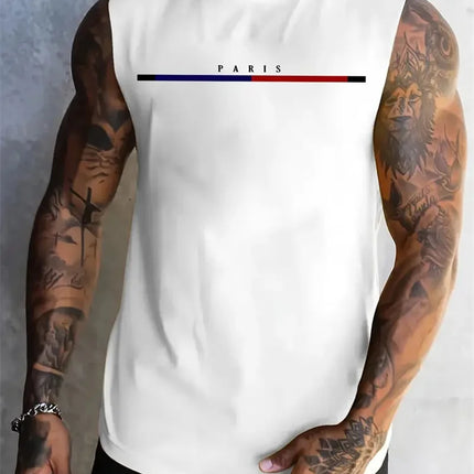New Men's Outdoor Casual T-Shirt Gym Exercise Sleeveless Shirt Mens Summer Loose Undershirt Running Vest Fashion Casual Clothing