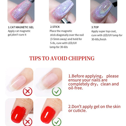 BORN PRETTY 10ml Silver Water Light Cat Magnetic Gel Nail Polish Nail Supplies Vernis Semi Permanent Gel for Fall Winter Nails