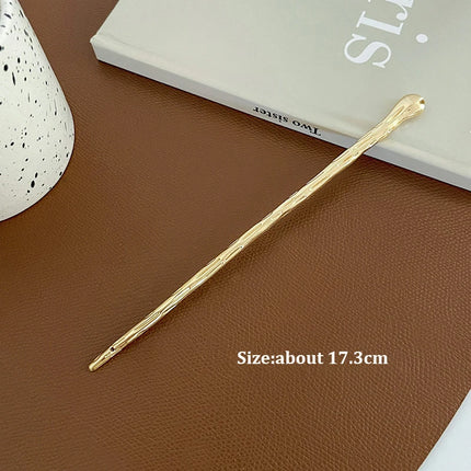2023 New Vintage Chinese Women's Hair Stick Metal Glaze Flowers Hair Chopsticks Ladies Pearl Jewelry Hair Sticks Accessories