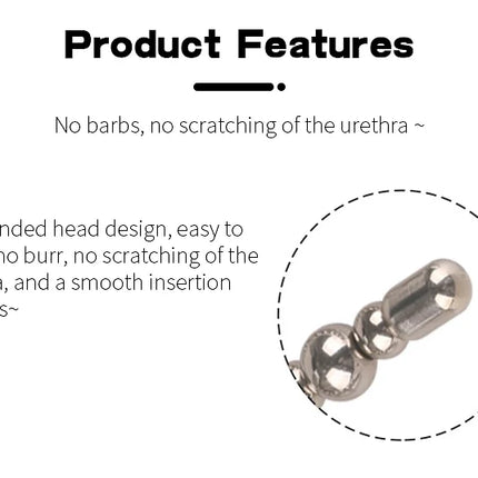 Runyu Stainless Steel Urethra Pull Beads Horse Eye Stick Massager SM Urethral Catheter Metal Penis Plug Male Adult Stimulator