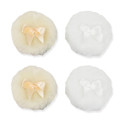 Professional Plush Bowknot round Makeup Sponge Soft Fluffy Loose Powder Puff Cute Foundation Cosmetic Beauty Tool