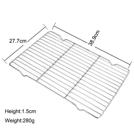 New Stainless Steel Cooling Rack Non-stick Silver BBQ Tray Cake Cooler