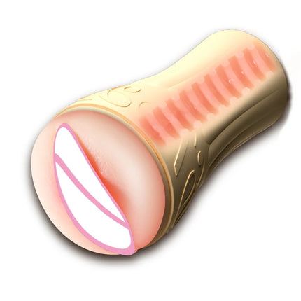 Realistic Vagina Male Masturbator Soft Fleshy Thick Handheld Pocket Pussy Lifelike Feel Easy to Clean Stroker for Men Discreet
