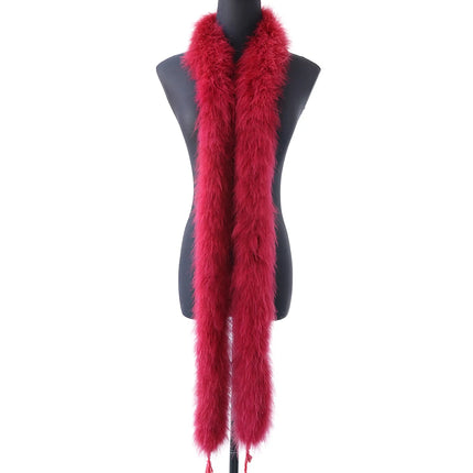 2M Soft Turkey Marabou Feather Boa 11-50g for Scarf Clothing Christmas Tree Decor Shawl Craft Costume Wedding Dress Plume Boas