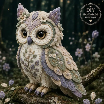 Floral Fabrics Animal Patchwork Set Material Pack Creative Design Handmade Decor Kit Home Decoration Hanging Kit