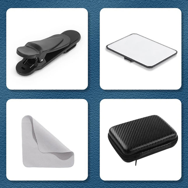 Universal Adjustable Reflection Clip Kit For Phone Android Smartphone Camera Mirror Reflection Clip Phone Selfie Reflector Tool
