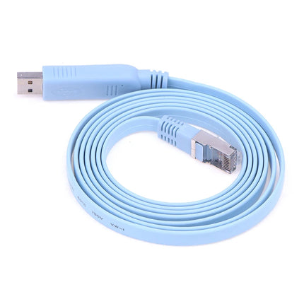 1.8M USB To RJ45 USB To RS232 Serial To RJ45 CAT5 Console Adapter Cable Cord For  Routers New
