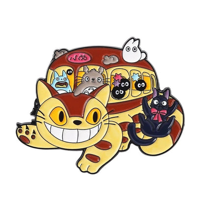 Miyazaki Hayao Ghibli Enamel Pin Cute Totoro Lapel Pins for Backpacks Clothes Badges Cute Brooch Jewelry Gifts for Friends