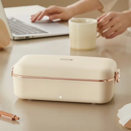 Electric Lunch Box Office Fast Heated Lunch Box Portable Water-free Food Heater 304 Stainless Steel Insulated Lunch Box 800ml