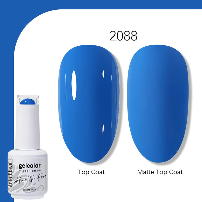 Arte Clavo TPO FREE HEMA FREE Gel Nail Polish UV Multi Use Semi Permanent Soak Off Autumn Winter Nail Art Hybrid Varnish 15ml