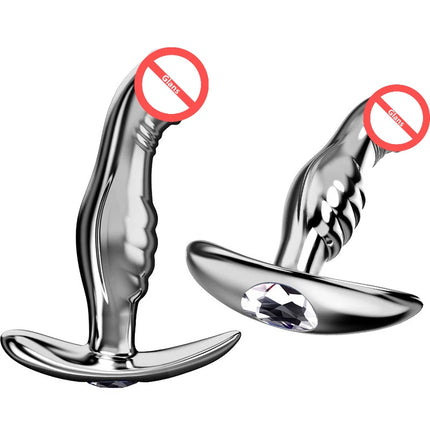Metal Anal Plug Metal Dildo Butt Plug G-spot and P spot Stimulating Prostate Massager Adult Masturbation Anal Toys