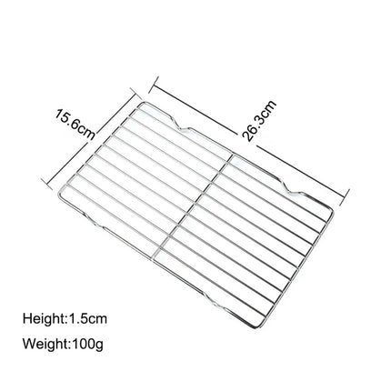 New Stainless Steel Cooling Rack Non-stick Silver BBQ Tray Cake Cooler