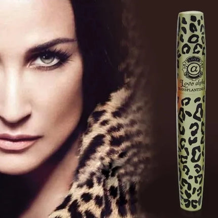 1 Set / 2 Pcs High Quality Love Alpha 3D Fiber Lashes Mascara Rimel Makeup Set Maquiagem Wild Leopard Waterproof Double Mascara