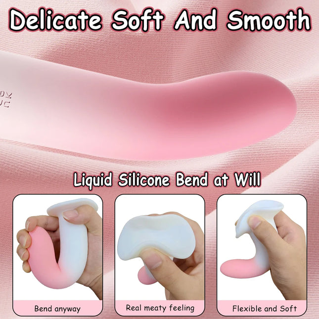Beginner Dildo with Strong Suction Cup Vaginal  G-spot Stimulator & Male Prostate Massager  Adult Sex Toys for Couples Lesbian