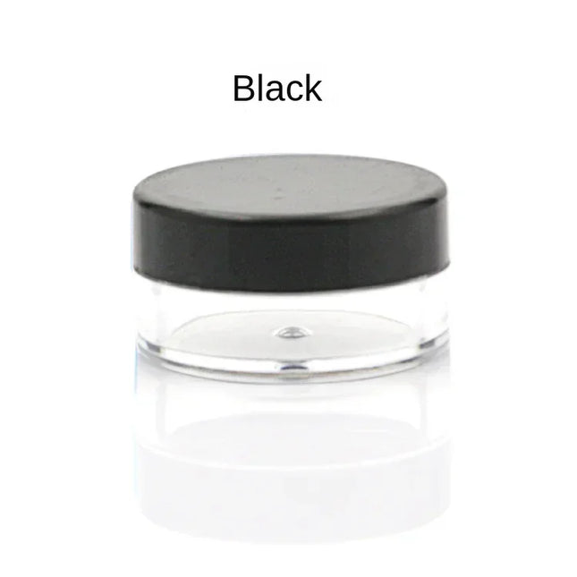 100pcs 2g/5g/10g Empty Cosmetic Makeup Jar Pots Plastic Sample Container Transparent Sample Bottles Eyeshadow Cream Lip Balm