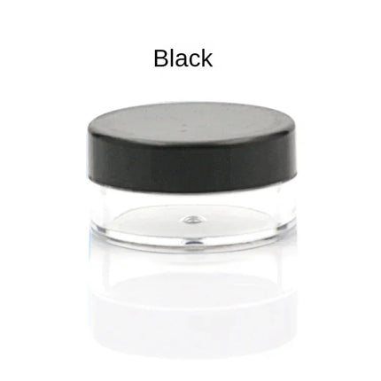 100pcs 2g/5g/10g Empty Cosmetic Makeup Jar Pots Plastic Sample Container Transparent Sample Bottles Eyeshadow Cream Lip Balm