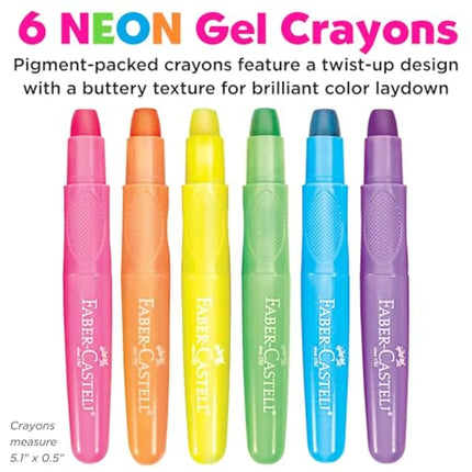 Gel Crayons: Jumbo Drawing Sticks in a Durable Storage Case: Toddler Art Supplies for Coloring, Twistable Crayons for Drawing S