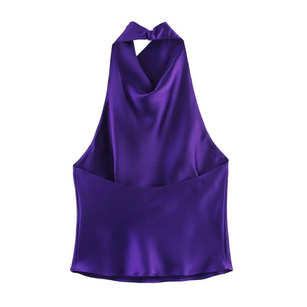 JNLEAOG Autumn New Women's Faion Design Silk Satin Feel Hanging Ne Dr European Sle Bal Slim Fit Polyester Velvet