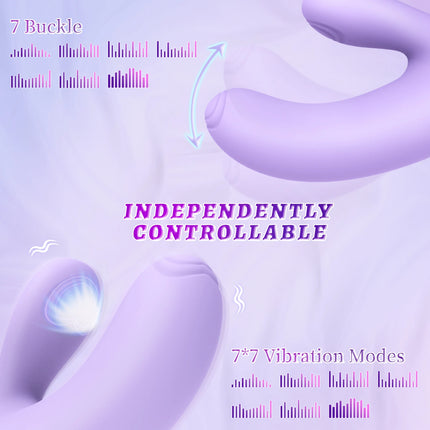 G-Spot Vibrator Adult Sex Toy for Women with 7 Wiggle Vibrating Modes Nipple Vagina Clitoris Stimulator App Control Masturbator