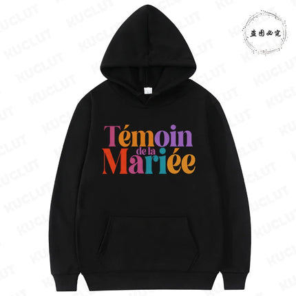 Winter Autumn Outerwears: Y2K Clothes Hooded Sweatshirts, Future Bride & Bridesmaid Picks for French Girls EVJF Single Farewell