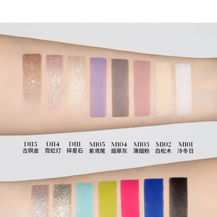 Joocyee Monochrome Eyeshadow Matte Chameleon Powder Smoked Sparkling Pearlescent Shining Earth Tone Color Eye Shadow Palette