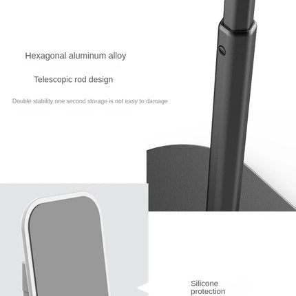 Desktop Phone Holder Tablet Stand For Ipad Phones Universal Bracket Telescopic Adjustable Height Angle Metal Live Support